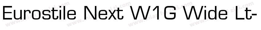 Eurostile Next W1G Wide Lt字体转换